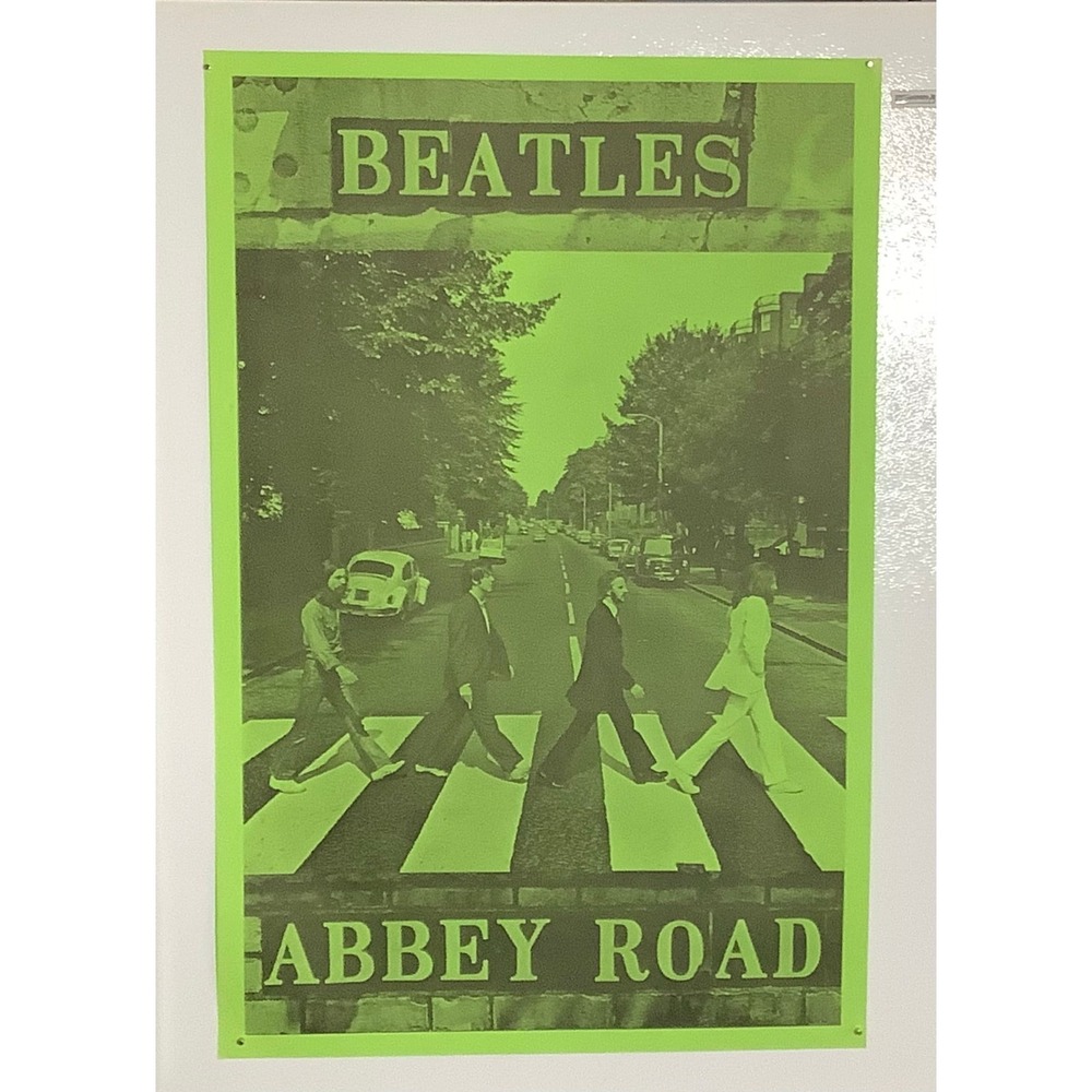 1960's Rare Beatles Poster Abby Road 23" X 35"